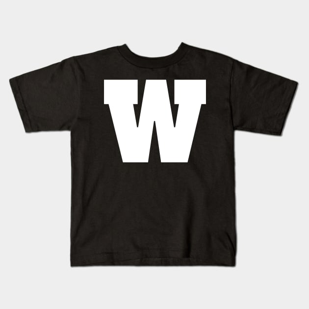 Alphabet W (lowercase letter w), Letter W Kids T-Shirt by maro_00